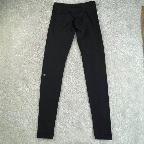 Lululemon Wunder Under Reversible Legging Bruised Berry Black Low Rise - Picture 5 of 13